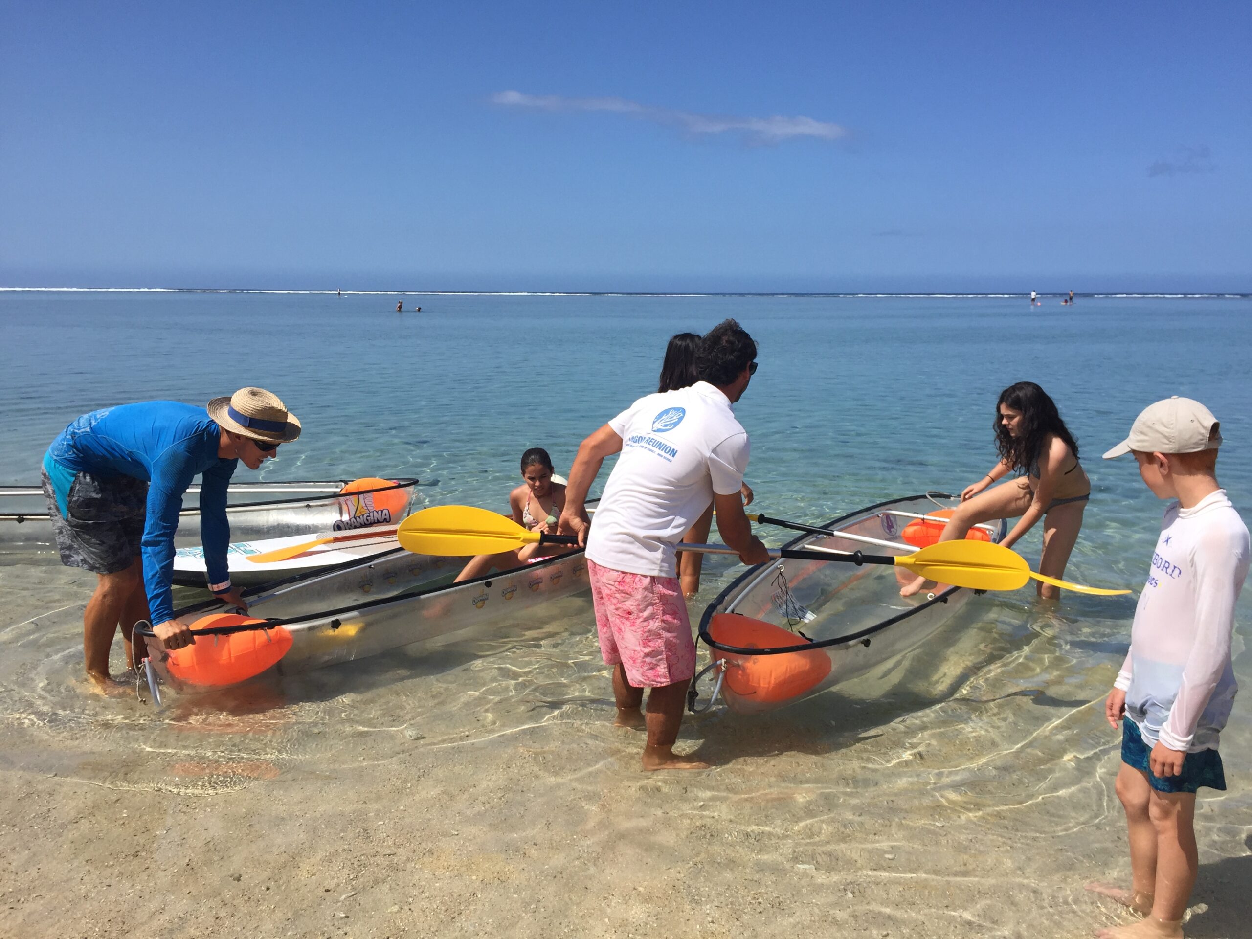 La Réunion - Kayak transparent sur le lagon